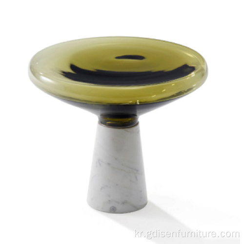 현대적인 미니멀리스트 디자인 커피 측 강화 유리 테이블